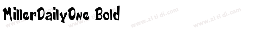 MillerDailyOne Bold字体转换